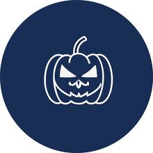 halloween angry pumpkin icon