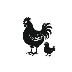 hen and a chick icon