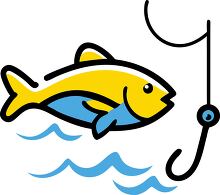 hooked fish icon