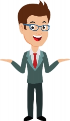 man holding his hands out clipart