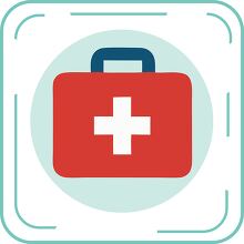 medical first aid rectangle icon rectangle icon