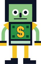 money cartoon character with arms and legs