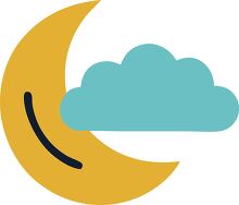 moon cloud weather icon