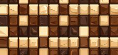 pattern of brown and beige chocolate squares