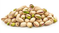 stack of fresh pistachio nuts