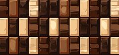 sweet and tempting design of chocolate squares