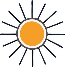 sun with rays weather icon