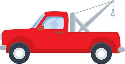 tow truck flat design clipart