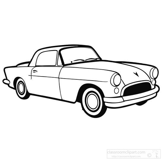 1955 Ford Thunderbird in outline