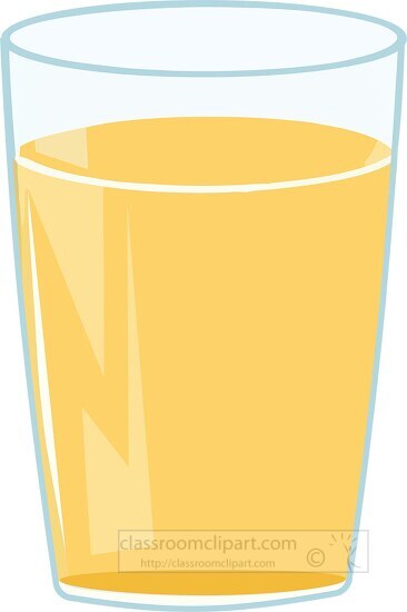 a glass of orange juice on a white background