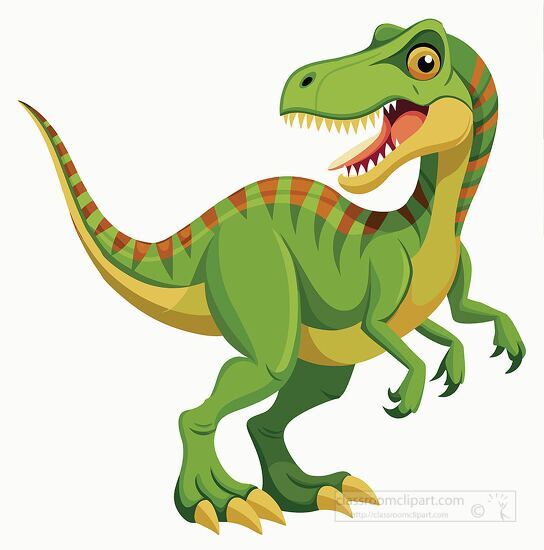 allosaurus  an theropod dinosaur clipart