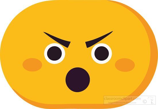 angry emoji with furrowed brows