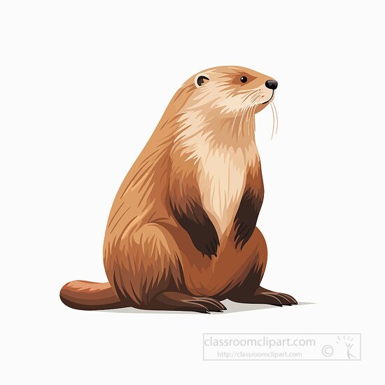 beaver thick waterproof fur clip art