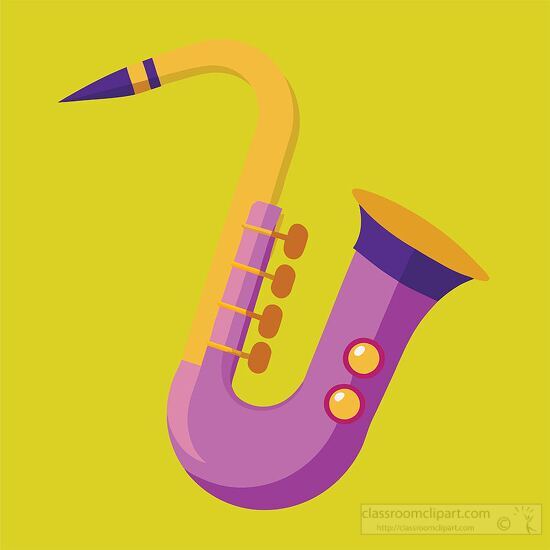 bright and cheerful saxophone icon