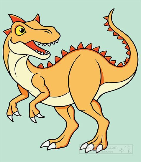 carnotaurus meat eating dinosaur clipart