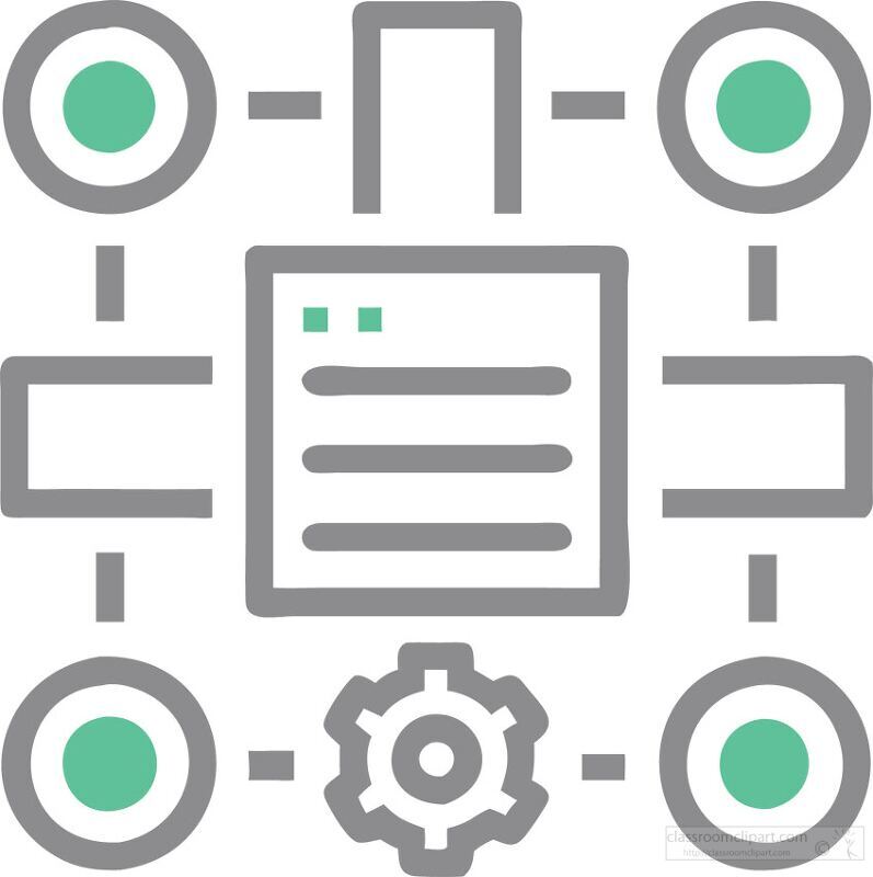 central document icon depicting data sharing or networking