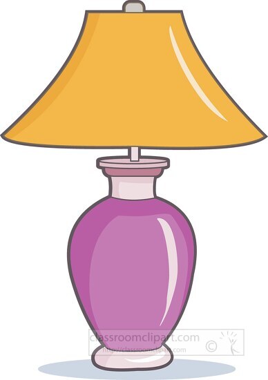 ceramic house lamp clipart