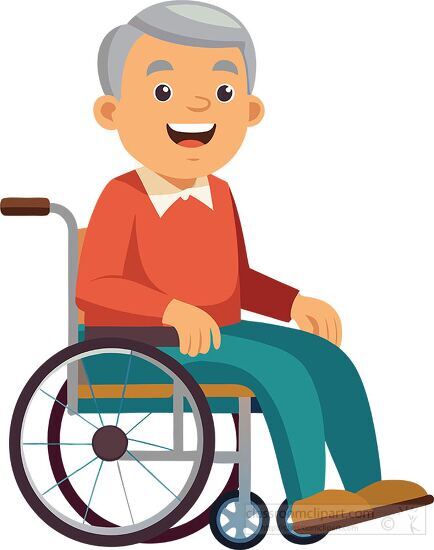 cheerful elderly man with a big smile is shown sitting comfortab