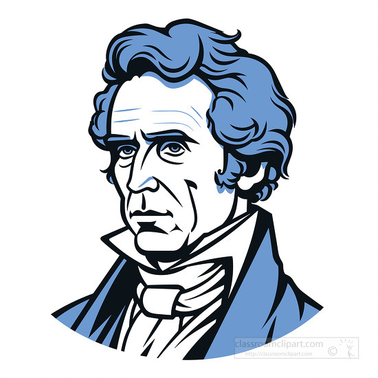 classic portrait silhouette ofpresident franklin pierce