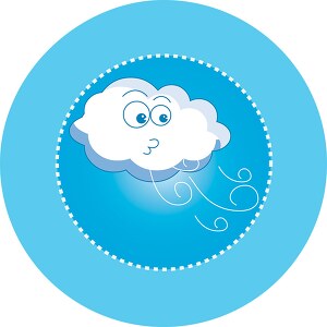 cloud wind icon