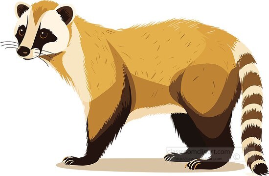 coatimundi mammal native to the americas clip art