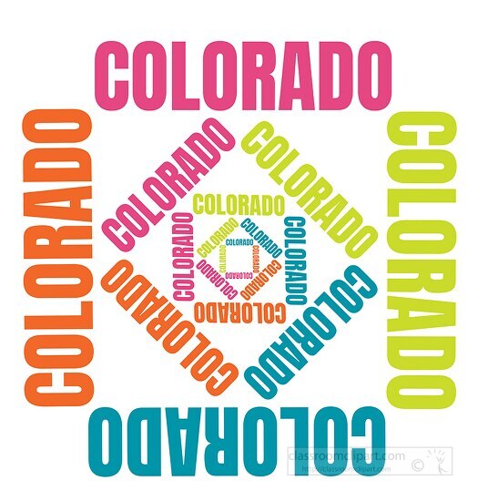 coloradp text design logo