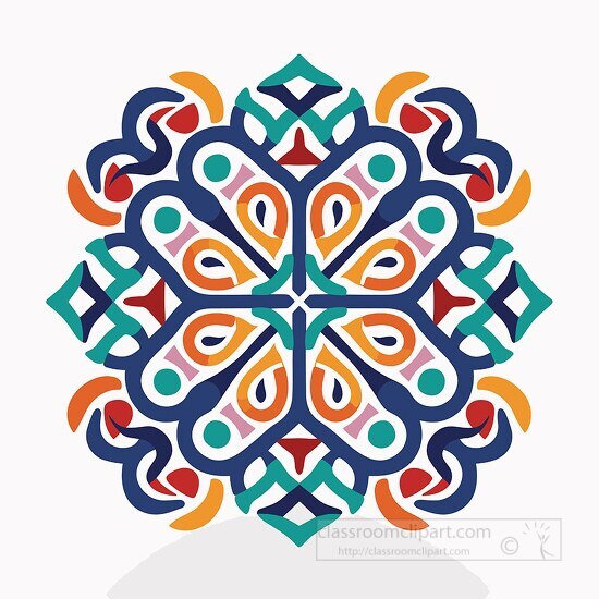 continuous intricate celtic knot design clip art