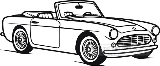 convertible-car-black-outline