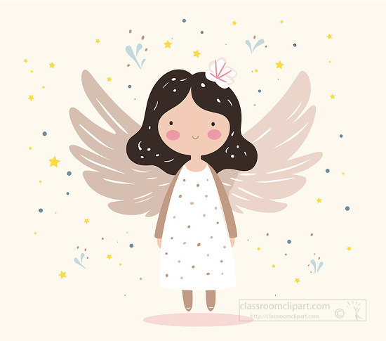 cute simple whimsical angel