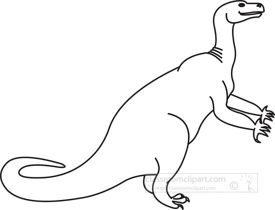 dinosaur black outline clipart 43