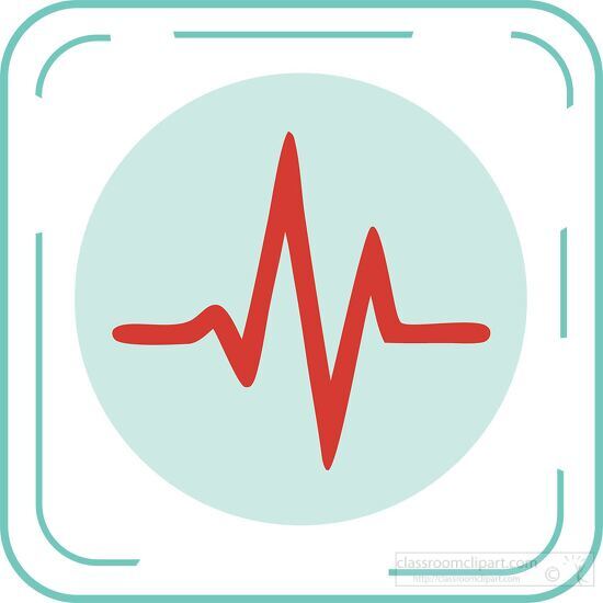 ekg rectangle icon rectangle icon