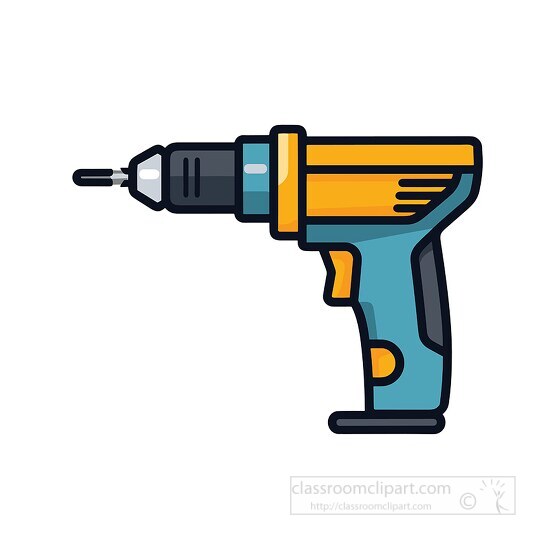 electric drill icon style clipart