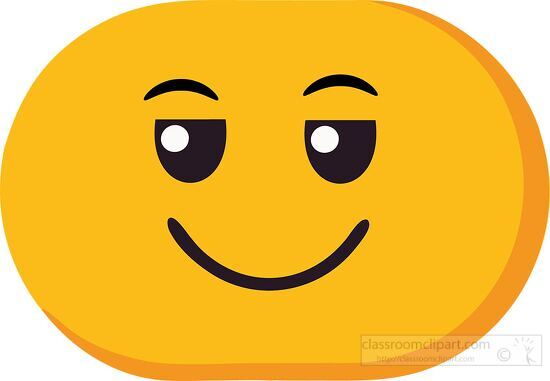 emoji wears a cheeky sly grin