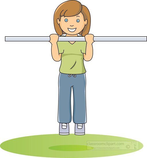 exercise girl pullups