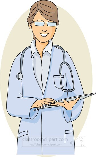 female doctor with stethoscope