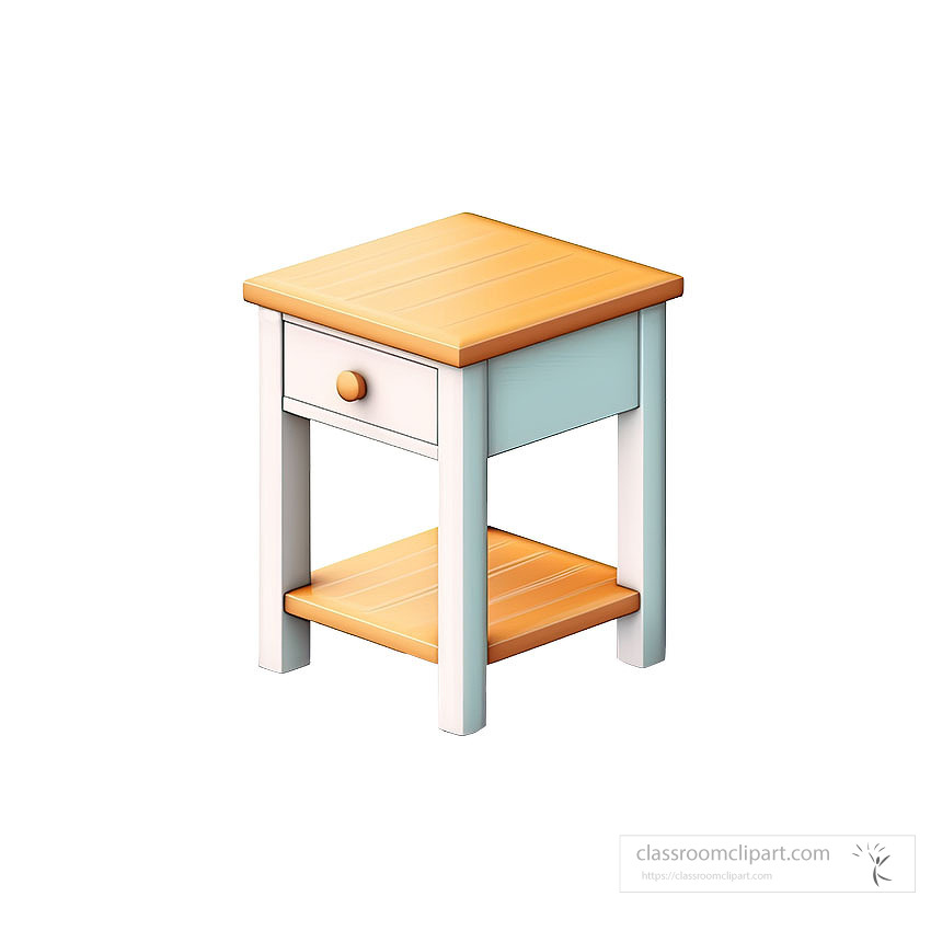 furniture side table 3d cartoon