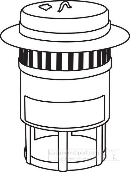 garbage disposal black outline clipart