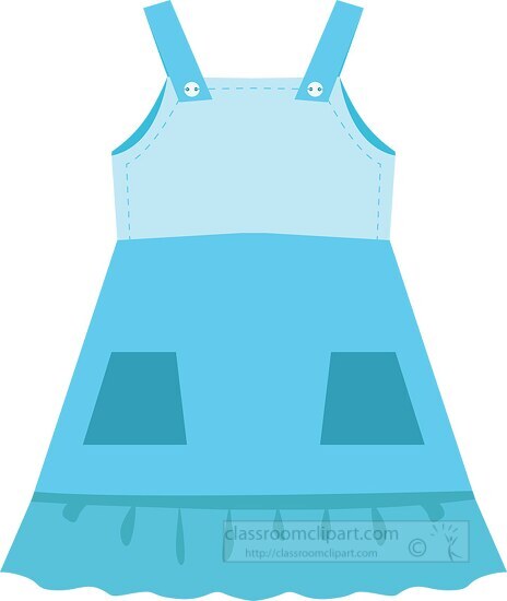 girls sun dress clipart