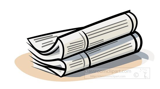 graphic representation of a newspaper