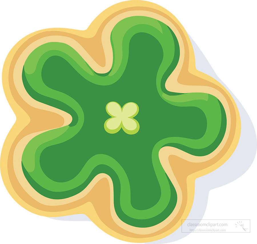 green st patricks day cookie