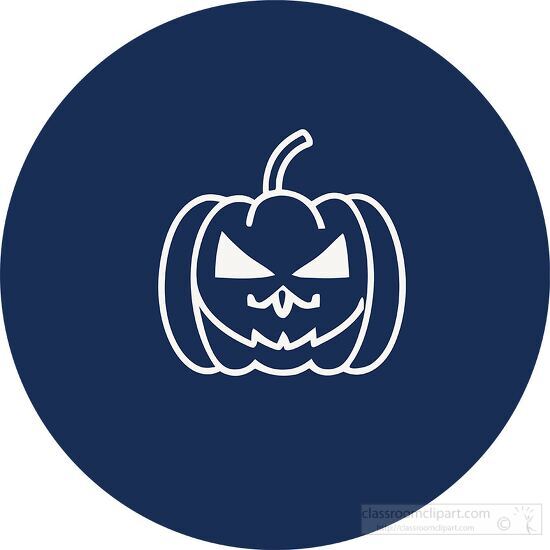 halloween angry pumpkin icon