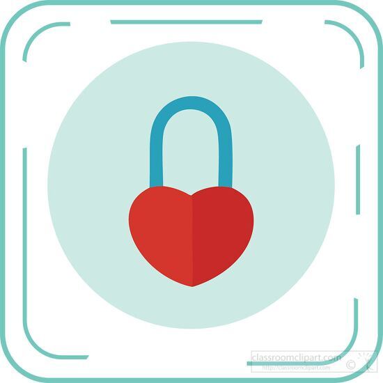 heart lock rectangle icon rectangle icon