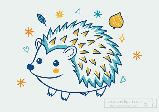 hedgehog with a spiky back