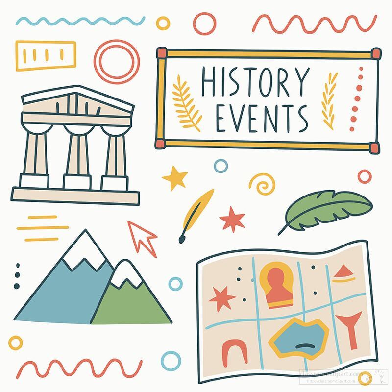 history events education clipart