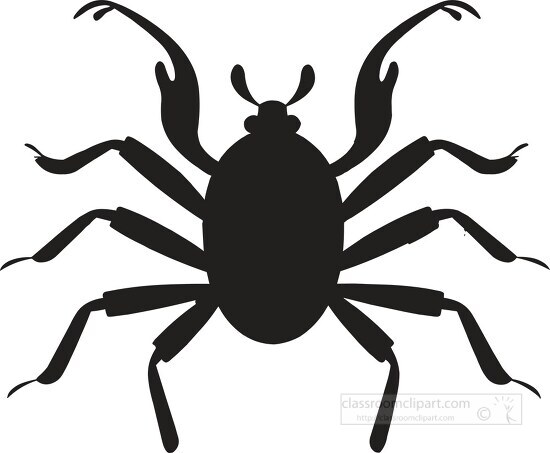 illustration of a colorful tick flat design top view clip art