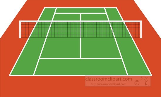 illustration of a tennis court clip art