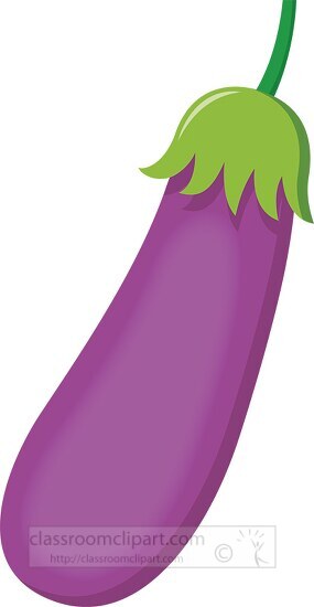 japanese eggplant vegetable clipart