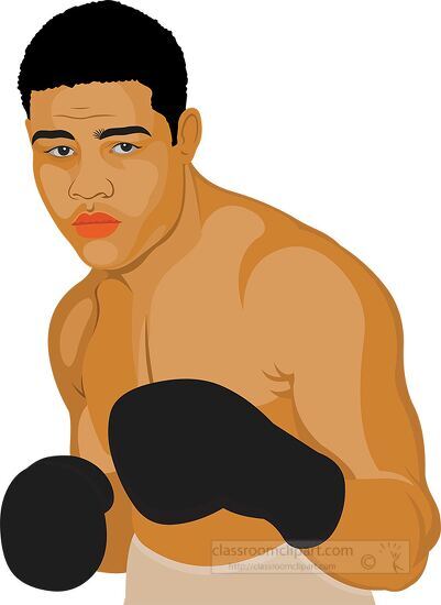 joe louis famous boxer clipart