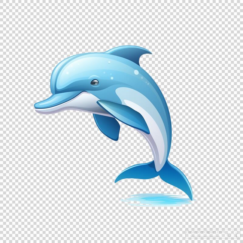 Joyful Dolphin Leaps Playfully in Bright Ocean Waters