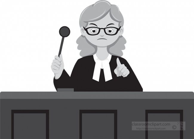 judge gray color clipart